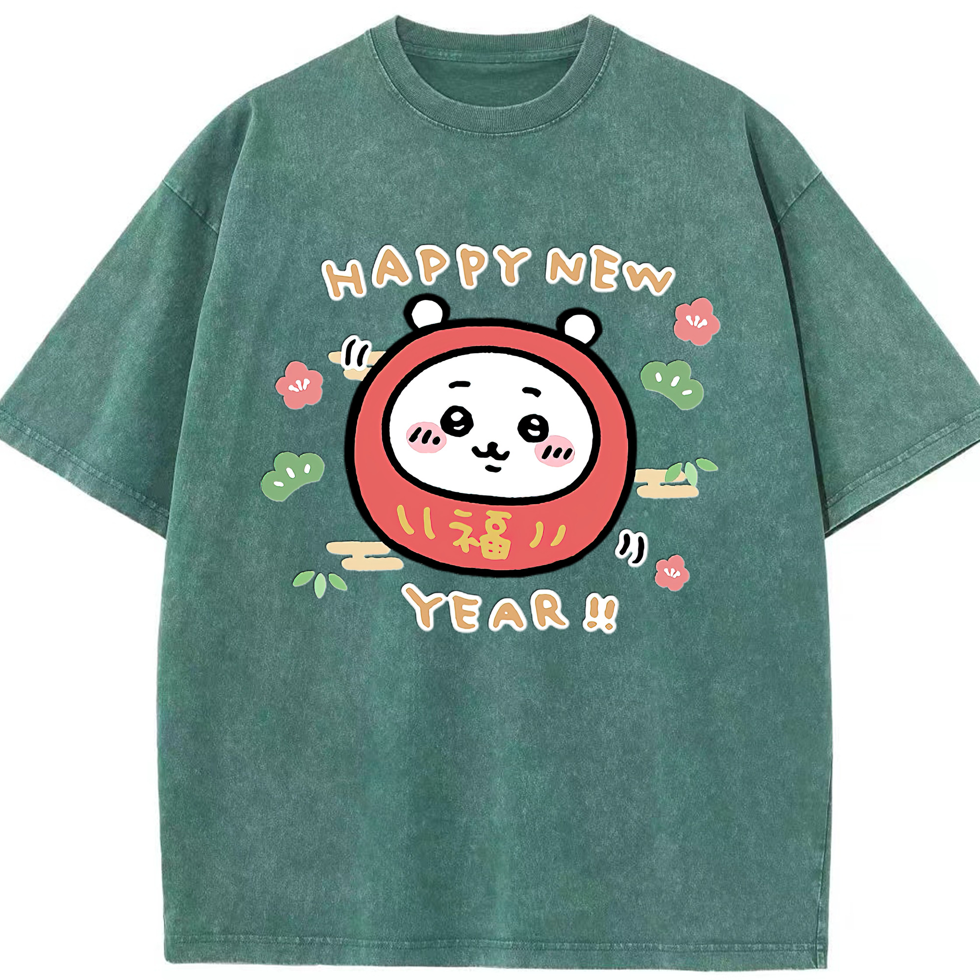 （画像用） ちいかわ ちいかわ Chii-kawa chiikawa 綿100% ヴィンテージ風 半袖Tシャツ（フロントプリント）